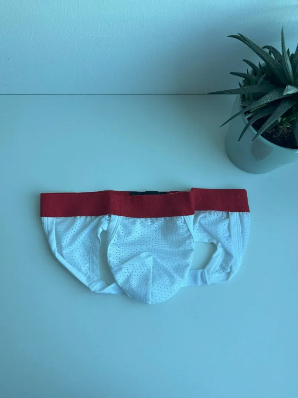 Alexander Cobb - Jockstrap White - Red (S)
